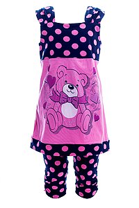 Купить Пижама для девочки 85168 розовый оптом