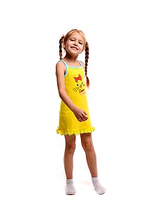 Купить Ночная сорочка для девочки BK799PJ-L18 желтый оптом