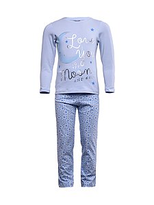 Купить Пижама для девочек P2013 бледно-голубой оптом