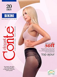 Купить Колготки женские Conte Bikini 20 grafit оптом