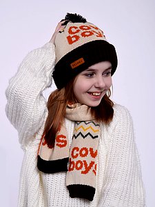 Купить Комплект детский (Шапка+Шарф) оптом