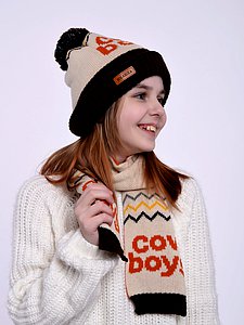 Купить Комплект детский (Шапка+Шарф) оптом