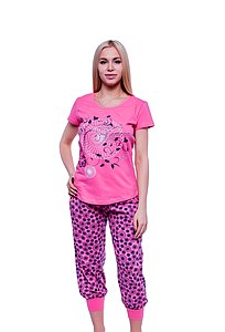 Купить Пижама женская 82255 розовый оптом