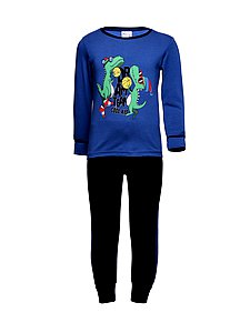 Купить Пижама для мальчика(кофта+штаны) 89097 деним/темно-синий оптом