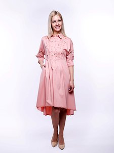 Купить Платье женское PLGL19/16-83E3630 розовый оптом