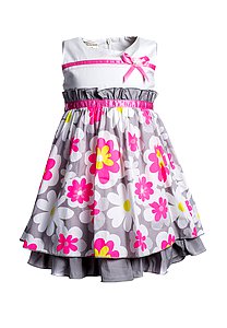 Купить Платье для девочки PL75 бело-розовый оптом