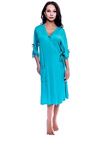 Купить Комплект женский (ночная сорочка+халат) 91088 ассорти оптом