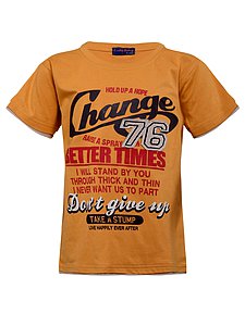 Купить Футболка для мальчика FDM61 желтый оптом