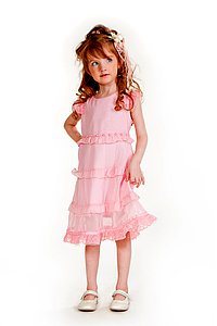 Купить Платье для девочки PL88 розовый оптом