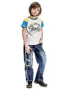 Купить Футболка для мальчика FDM68 светло-серый оптом