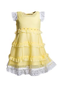 Купить Платье для девочки PL88 желтый оптом