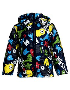 Купить Куртка для мальчика BK711-L18 темно-синий (буквы) оптом