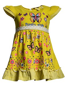 Купить Платье для девочки BK304P-L18 желтый оптом