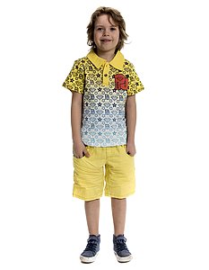 Купить Поло для мальчика POLO24 желтый оптом