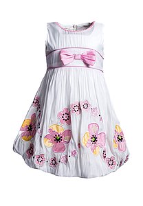 Купить Платье для девочки PL89 бело-розовый оптом