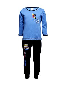 Купить Пижама для мальчика(кофта+штаны) 89098 деним/темно-синий оптом