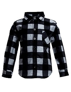 Купить Рубашка для мальчика BK716R-L18 серо-черный оптом