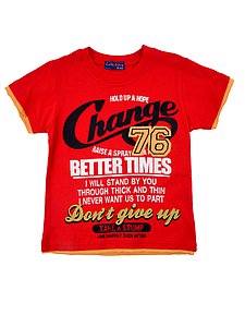 Купить Футболка для мальчика FDM61 красный оптом