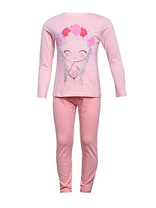 Купить Пижама для девочек P2010 персиковый оптом