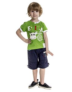 Купить Футболка для мальчика FDM56 зеленый оптом