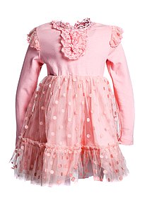 Купить Платье для девочки (дл.рукав) PL1/79 розовый оптом