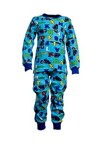 Купить Пижама для мальчика BK345PJM-L18 сине-бирюзовый оптом