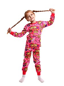 Купить Пижама для девочки BK345PJD-L18 малиновый оптом