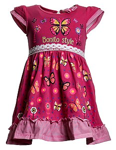 Купить Платье для девочки BK304P-L18 ярко-розовый оптом