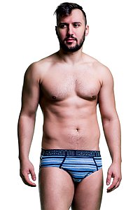 Купить Трусы мужские слипы KMM46 голубо-серый меланж оптом