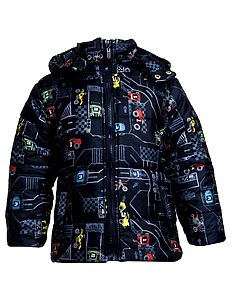 Купить Куртка для мальчика BK711-L18 темно-синий (машины) оптом
