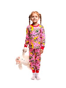 Купить Пижама для девочки BK345PJD-L18 розовый (мишки) оптом