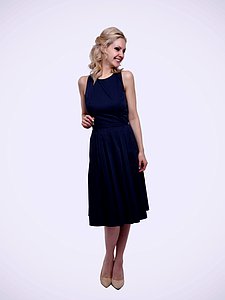 Купить Платье женское PLGL19/26-64E1800 темно-синий оптом