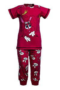 Купить Пижама для девочки 85155 малиновый оптом