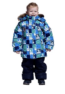 Купить Костюм для мальчика зимний (куртка+штаны) Н47 зеленый оптом